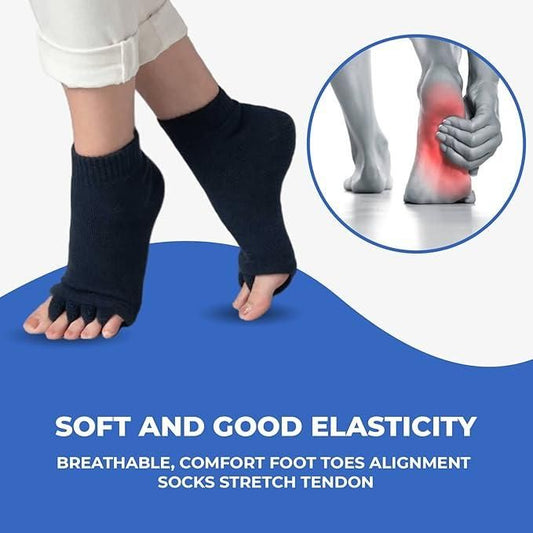 Cotton Foot Alignment Socks - 5 Toe Separator